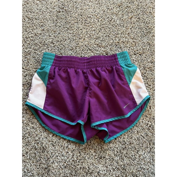 LOT of 2 NIKE size S SHORTS Running Training Lined Blue Purple K23 - Picture 3 of 10